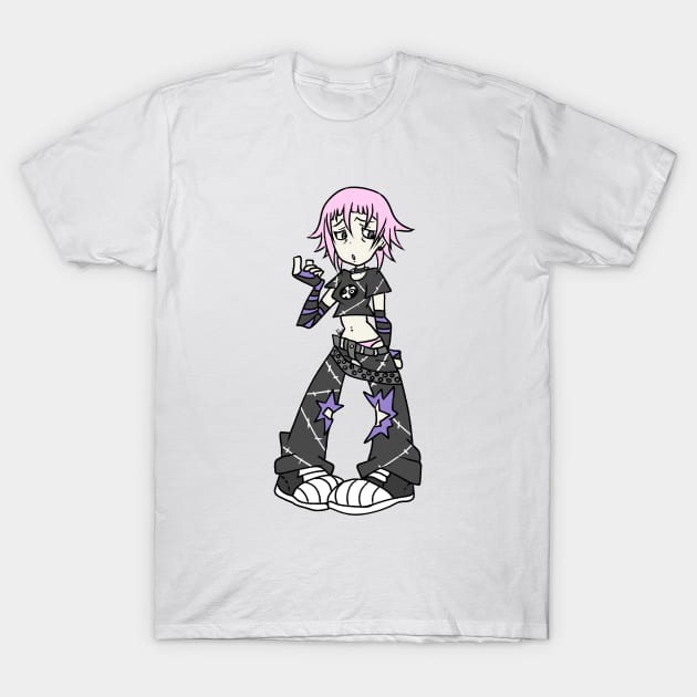 Anime cartoony girl y2k T-Shirt by _1.art_shop